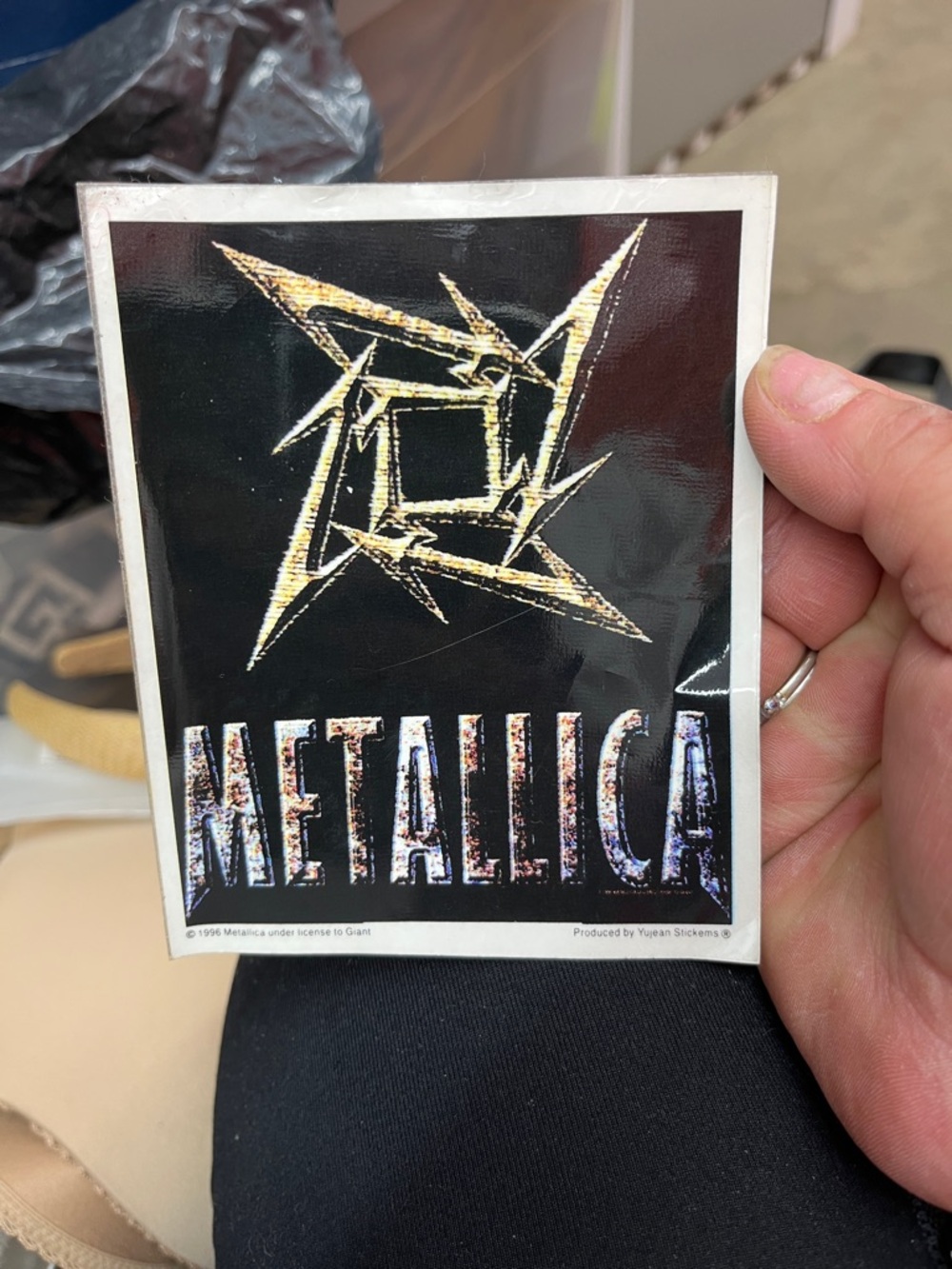 Metallica Black and Gold Logo Poster - Band Art Print